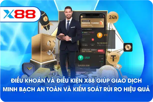 Điều khoản và điều kiện X88 giúp giao dịch minh bạch an toàn và kiểm soát rủi ro hiệu quả